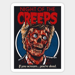 Night Of The Creeps, horror, 80s, cult classic Magnet